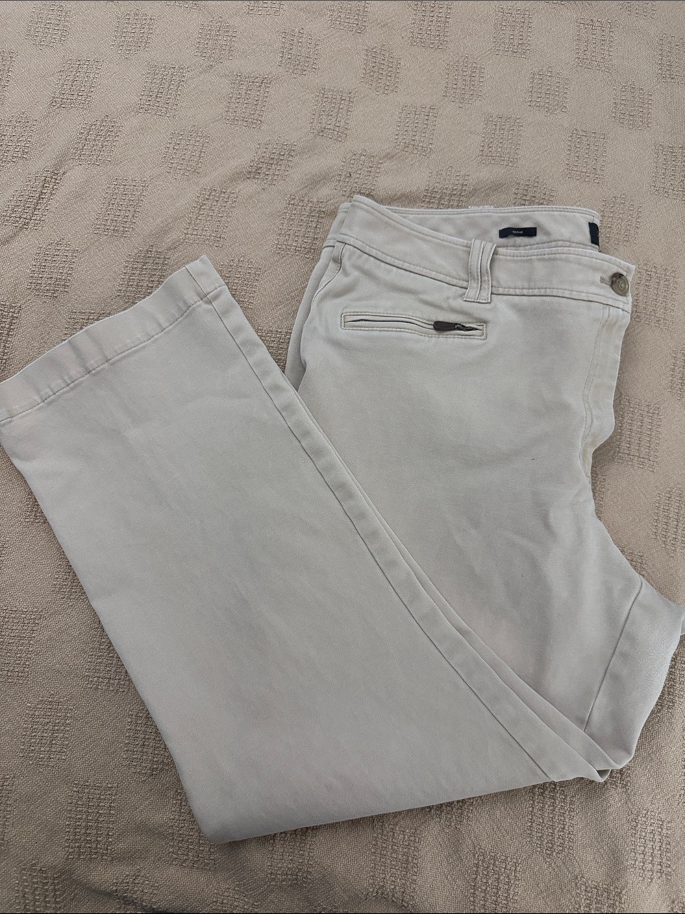 Talbots Women's Beige Straight-Leg Pants